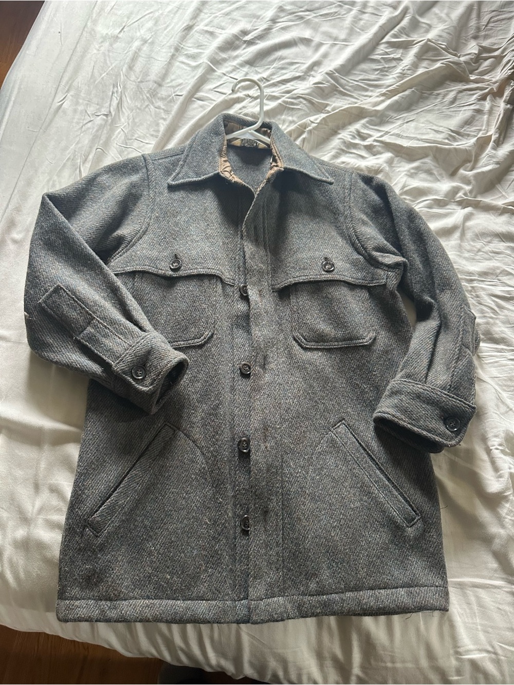 Vintage Filson Blue-Gray “Halibut” Wool-Blend Jacket